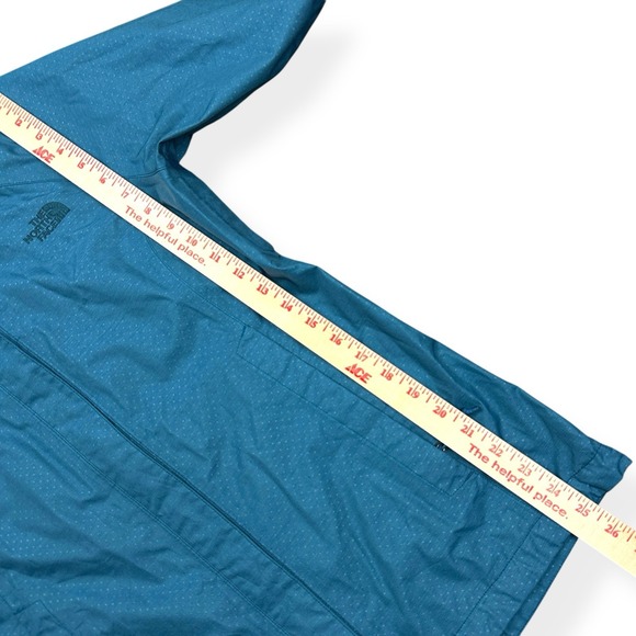 The North Face Jacket Women's Medium Blue HyVent 2.5L Hooded Waterproof Rain - Picture 13 of 16